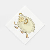 Verrassde Ram Sheep Servet (Hoek)