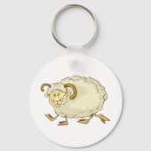 Verrassde Ram Sheep Sleutelhanger (Achterkant)