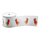 Verrassde Rooster Satin Ribbon Funny Lint (Spoel)
