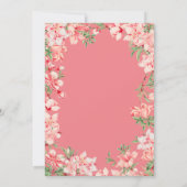 Verrassend 100e verjaardag Roze Boho botanische Fl Kaart (Achterkant)