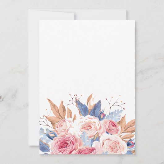 Verrassend 1e verjaardag Waterverf botanische flor Kaart (Achterkant)