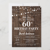 Verrassend 60e verjaardag Rustic Kaart (Voorkant)