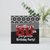 Verrassend Birthday Modern Black en White Pattern Kaart (Staand voorkant)