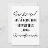 Verrassend dat je grootouders wordt bedankkaart (Voorkant)