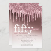 Verrassend roze vijftig jaar oud en verbluffend fe kaart (Voorkant / Achterkant)