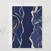 Verrassend Volwassenpartij Elegant Navy Agate Kaart (Achterkant)