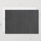 Verrassende 21e verjaardag nodigt Chalkboard vinta Kaart (Achterkant)