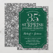 Verrassende 35e trouwdag - Groen Zilver Kaart (Voorkant / Achterkant)