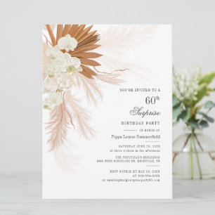 Verrassende 60e Verrassingsdag Tropische Partij Kaart