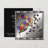 Verrassende feestdagen kaart (Voorkant / Achterkant)