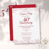 Verrassende Partij 40e Jubileum Ruby Heart Briefkaart