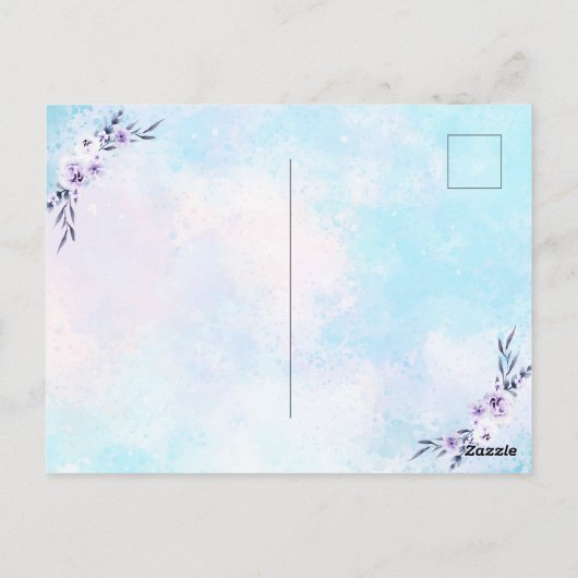 Verrassende partij Waterverf pasta Briefkaart (Achterkant)