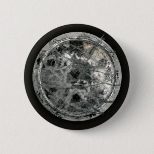 Verrassende tijd en ruimte ronde button 5,7 cm