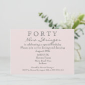 Verrassende uitnodiging van de 40e verjaardag (Staand voorkant)
