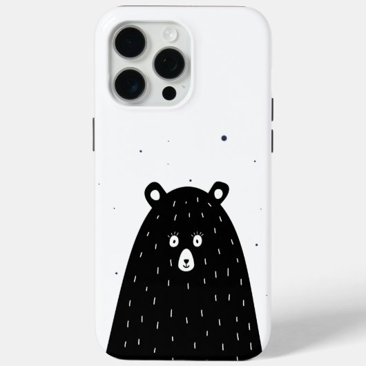Verrassende zwarte cartoon Panda Case-Mate iPhone Case (Achterkant)