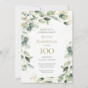 Verrassing 100e verjaardag Eucalyptus Kaart