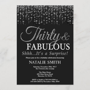 Verrassing 30e verjaardag Dertig en fantastisch zi Kaart