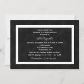 Verrassing 30e Verjaardag Feest Uitnodiging Chalkb (Achterkant)