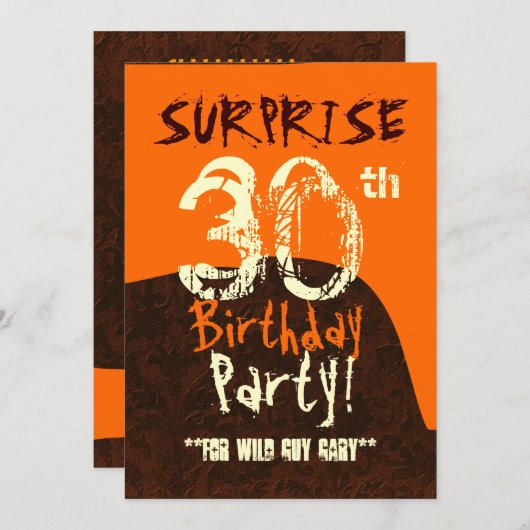 VERRASSING 30e verjaardag Grunge Paint Drip C732AB Kaart (Voorkant / Achterkant)