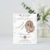 Verrassing 40e verjaardag uitnodiging (Staand voorkant)