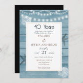 Verrassing 40ste verjaardag Strand Kaart (Voorkant / Achterkant)