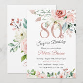 Verrassing 80ste verjaardag voor vrouwen kaart (Voorkant / Achterkant)