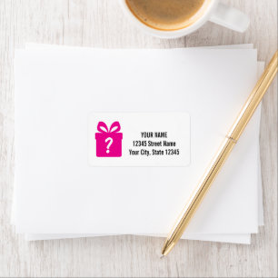 Verrassing geschenkdoos aangepaste adres stickers