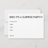 Verrassing. Kaart (Achterkant)