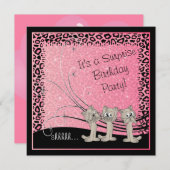 Verrassing Kind verjaardagsfeest Kittens Kaart (Voorkant / Achterkant)