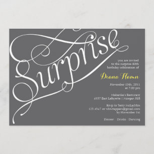 Verrassing: mijlpaalverjaardag of uitnodiging voor