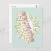 Verrassing onomatopee explosie briefkaart (Voorkant / Achterkant)