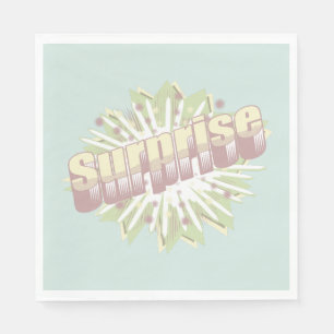 Verrassing onomatopee explosie servet