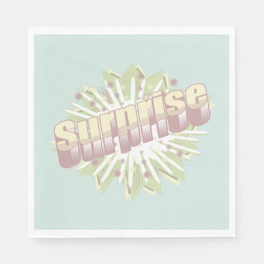 Verrassing onomatopee explosie servet (Voorkant)