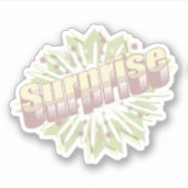 Verrassing onomatopee explosie sticker (Voorkant)