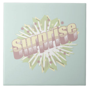 Verrassing onomatopee explosie tegeltje