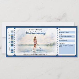 Verrassing Paddleboarding Gift Certificaat voor vr Kaart