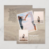 VERRASSING! PHOTOCOLLAGE verloving bekendmaking (Voorkant / Achterkant)