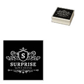 Verrassing Super Merk Luxe Bruiloft Party Modern B Rubberstempel (Gestempeld)