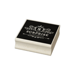 Verrassing Super Merk Luxe Bruiloft Party Modern B Rubberstempel
