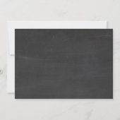 Verrassing verjaardagsuitnodiging 60e schoolbord kaart (Achterkant)