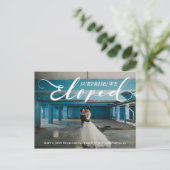 Verrassing! We hebben de huwelijksaankondiging van Briefkaart (Staand voorkant)