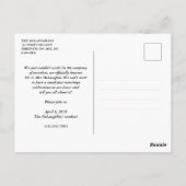 Verrassing! We hebben de huwelijksaankondiging van Briefkaart (Achterkant)
