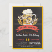 Verrassingsfeest op bier kaart (Voorkant)