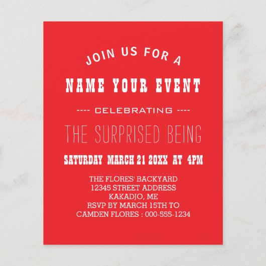 verrassingsfeestje (Achterkant)