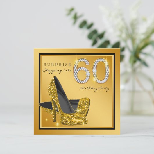 Verrassingsfeestje 60e verjaardag voor vrouwen in kaart (Staand voorkant)