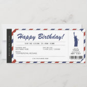 Verrassingsreis New York Instapkaart Reis Ticket Kaart (Voorkant)