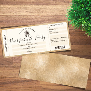 Verrassingsticket Nieuwjaarsavond's Feestvoucher Kaart