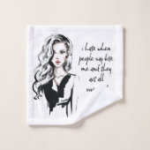 Verrast bijt me bad handdoek (Wasdoekje)