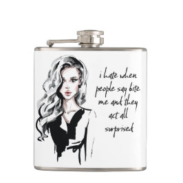 Verrast bijt me heupfles