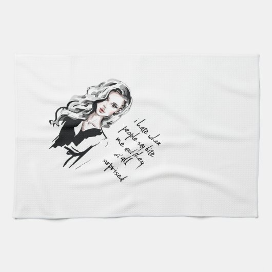 Verrast bijt me theedoek (Horizontaal)